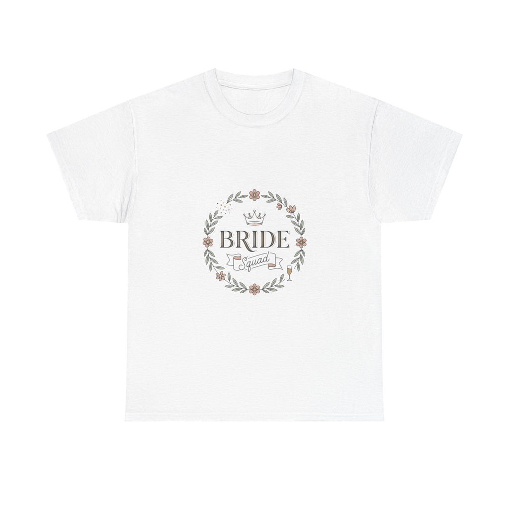 Bride squad floral t-shirt