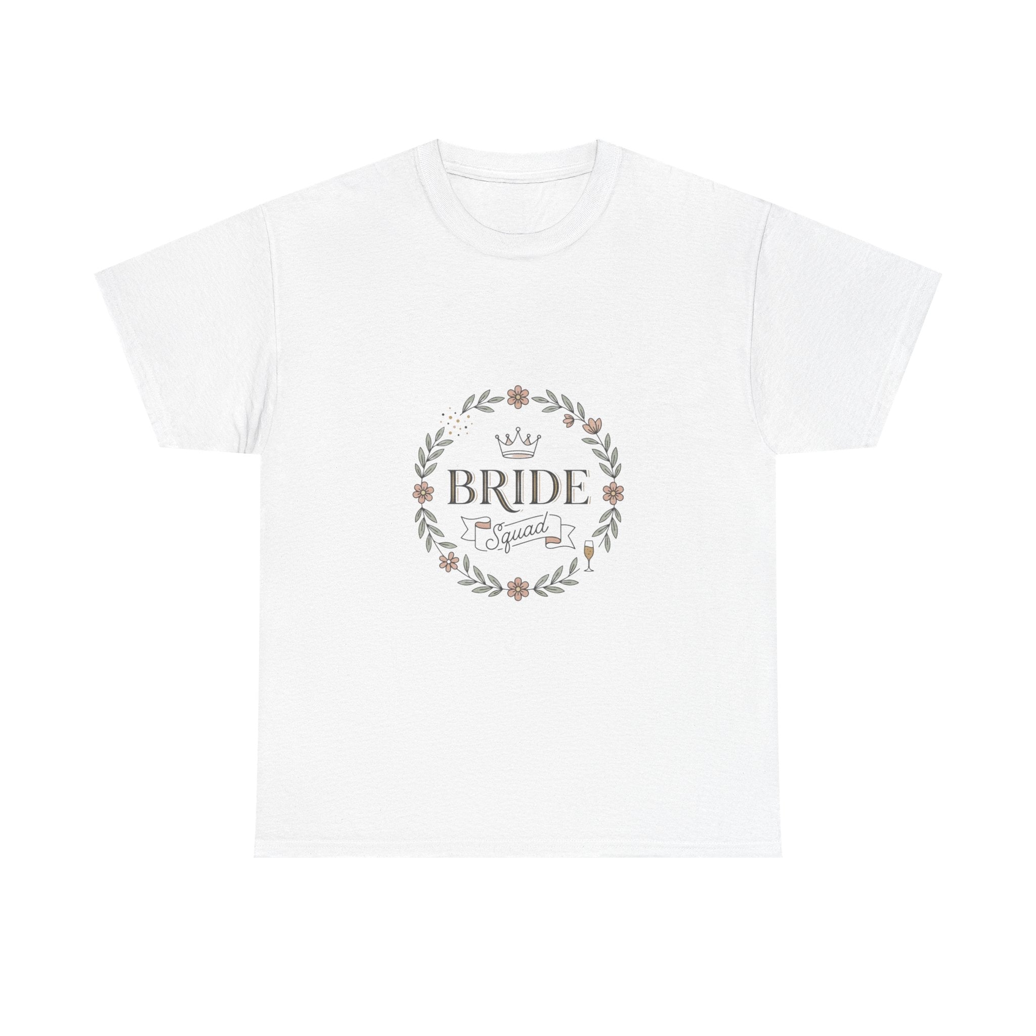 Bride squad floral t-shirt