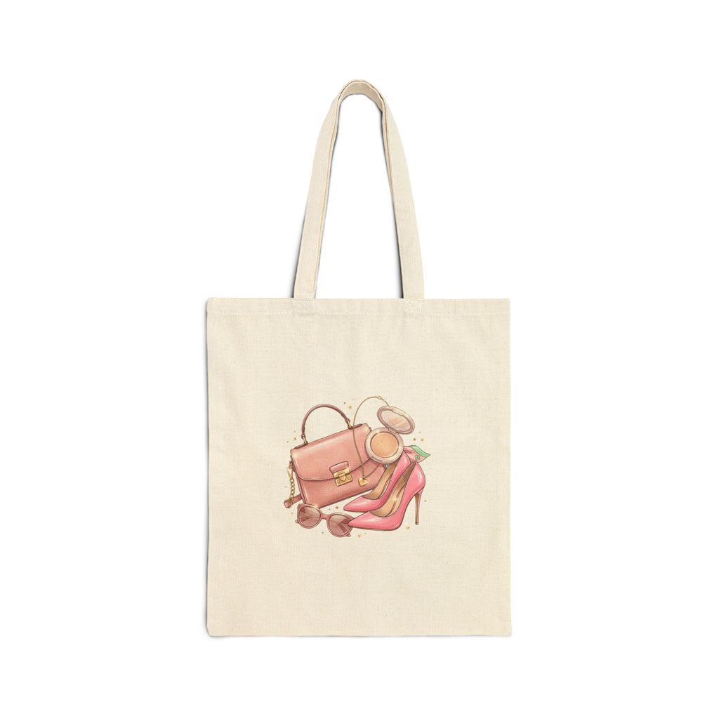 Girly Canvas Tote Bag