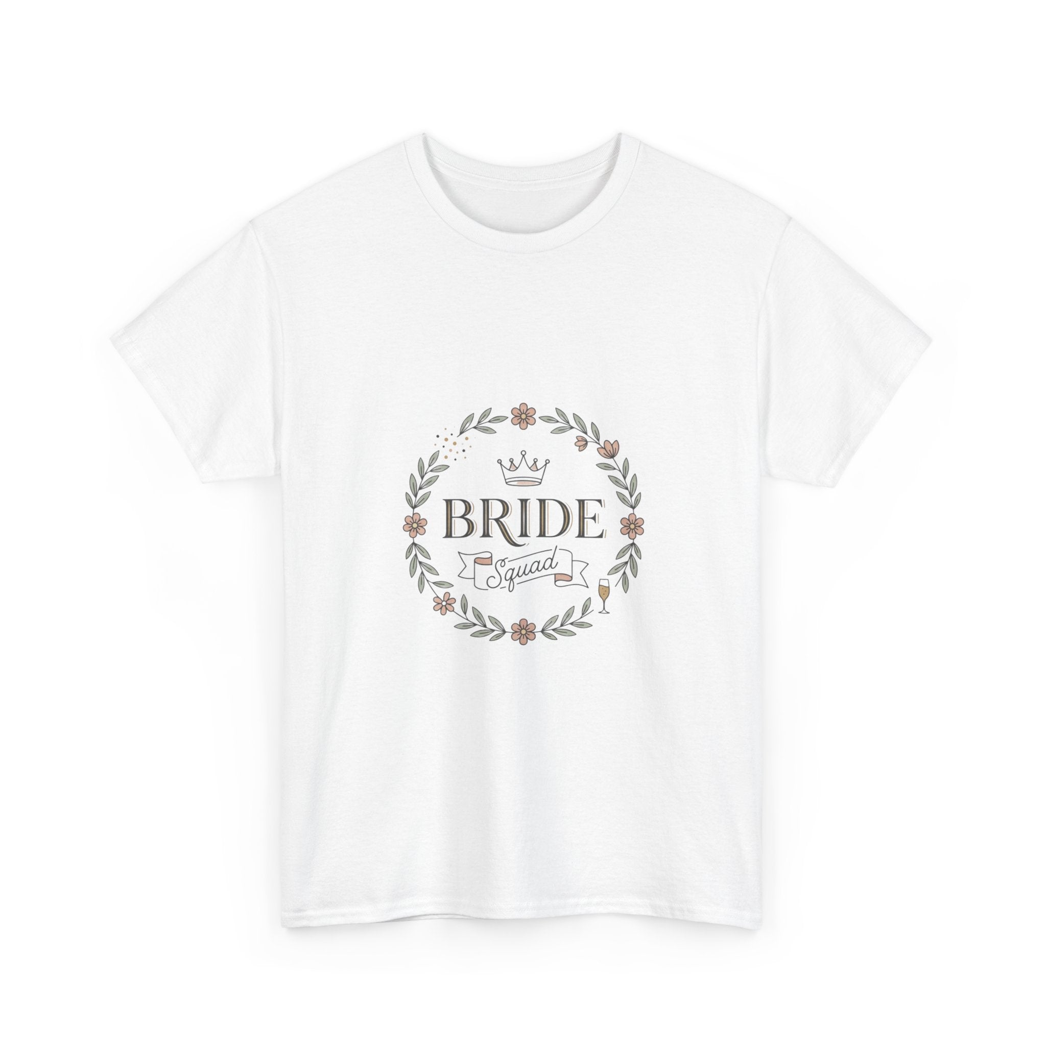 Bride squad floral t-shirt